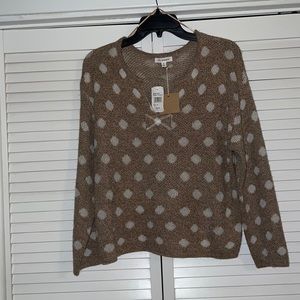 NWT Blu Pepper polka dot sweater